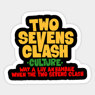 Culture - "Two Sevens Clash" Album - T-Shirt Sticker